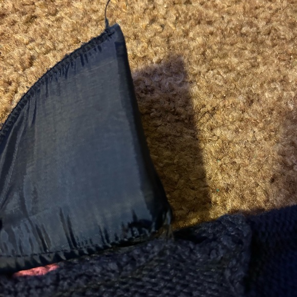 Mock Turtleneck Blue Long Sweater Floral on Blue - Picture 8 of 8